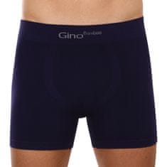 Gino  Bambusz varratmentes kék férfi boxeralsó (54004) - méret L
