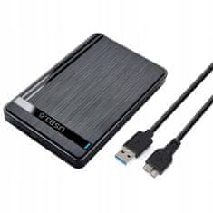 Dexxer 2,5 hüvelykes SATA merevlemez-ház USB 3.0 625 Mbps