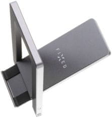 FIXED Frame Pocket alumínium asztali állvány mobiltelefonokhoz, space gray, FIXFR-POC-GR