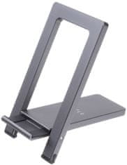 FIXED Frame Pocket alumínium asztali állvány mobiltelefonokhoz, space gray, FIXFR-POC-GR