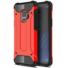 TokShop Huawei Honor 30S, Műanyag hátlap védőtok, Defender, fémhatású, piros (102158)