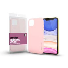 XPRO Apple iPhone 12 Mini készülékhez szilikon matte tok ultra vékony, púder pink (120900) (xp120900)