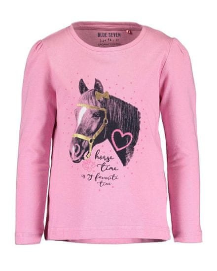 Blue Seven póló szíves lovas rózsaszín