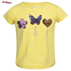 Knot So Bad Megfordítható flitteres póló virágos,pillangós,szíves 18-24 hó (92 cm)