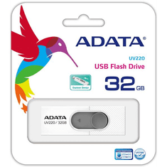 A-Data Pen Drive 32GB UV220 USB 2.0 White/Gray (AUV220-32G-RWHGY) (AUV220-32G-RWHGY)