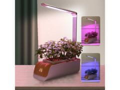BOT Smart Plant Pot LED fehér és világos fával