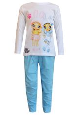 pizsama kislányos kék 4-5 év (110 cm)