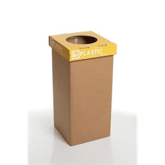 RECOBIN URE023 Mini újrahasznosított szelektív hulladékgyűjtő, angol felirat 20l sárga (URE023)