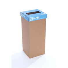 RECOBIN URE017 Slim újrahasznosított szelektív hulladékgyűjtő, angol felirat 60l kék (URE017)