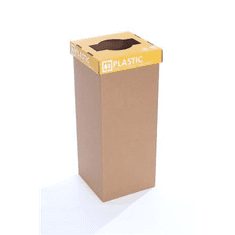 RECOBIN URE018 Slim újrahasznosított szelektív hulladékgyűjtő, angol felirat 60l sárga (URE018)