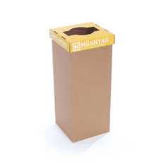 RECOBIN URE001 Slim újrahasznosított szelektív hulladékgyűjtő 60l sárga (URE001)