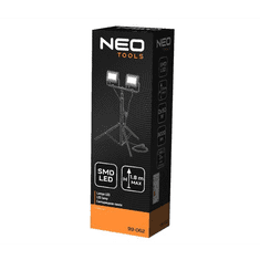NEO TOOLS 99-062 Reflektor állványos dupla 2x50W SMD LED 9000lm 230V 1.8m (99-062)