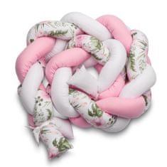 Sensillo Fonott rácsvédő kiságyba rózsaszín virágokkal