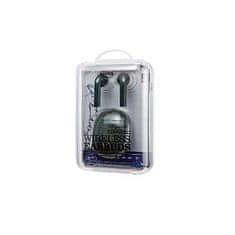 TKG Headsett: Remax TWS-23 - zöld vezeték nélküli stereo headset, töltőtokkal