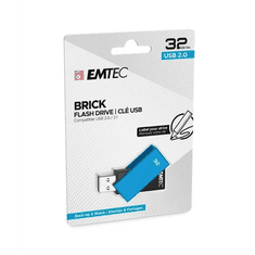 Emtec Pen Drive 32GB (C350) Brick 2.0 USB 2.0 kék (ECMMD32GC352) (ECMMD32GC352)