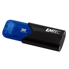 Emtec Pen Drive 32GB B110 Click Easy 3.2 USB 3.2 fekete-kék (ECMMD32GB113) (ECMMD32GB113)