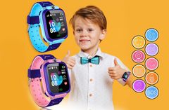 CoolCeny Gyermek okosóra kamerával és GPS lokátorral - Rózsaszín