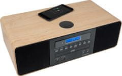 Thomson Micro tower MIC202IBT Bluetooth és induktív töltő a telefonhoz FM rádió RDS-szel CD/MP3 lejátszással