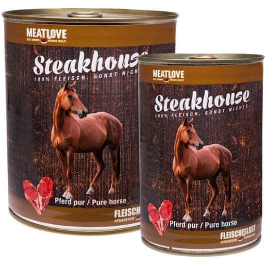 Meat Love Steakhouse konzerv 100% lóhús 800g