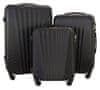 Gravitt 3 darab Shell utazási bőröndből álló készlet, M/L/XL fekete