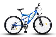 Olpran Hegyi kerékpár 27.5 DENVER FULL DISC FULL SUSPENSION, sárga/kék