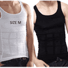 Alakformáló férfi póló szett, (2db) férfi trikó alakformálásra, fehér póló és fekete póló M-es méretben | ABSFIT