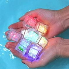 JOJOY® LED-es jégkocka fürdőjáték, 12 db Ice Cube gyerekjáték, interaktív játék az izgalmas fürdőzésekért | CUBEBATH