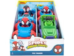 Spiderman Disney Pókember korong kilövő autó 13 cm (többféle)