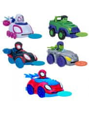 Spiderman Disney Pókember korong kilövő autó 13 cm (többféle)