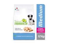 TRAINER Natural Med. Puppy&Jun friss baromfi, 12kg