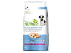 TRAINER Natural Med. Puppy&Jun friss baromfi, 12kg