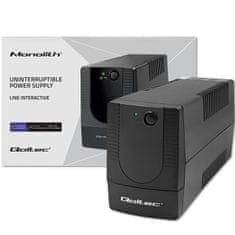 Qoltec Qoltec Line Interaktív UPS | Monolith | 850VA | 480W