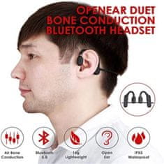 Mormark Vezeték nélküli csontvezető fülhallgató, Bluetooth 5.0, vízálló - BONEPHONES 