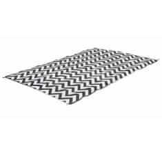Bo-Camp Chill mat Wave fekete-fehér kültéri szőnyeg L 2,7 x 2 m 423777