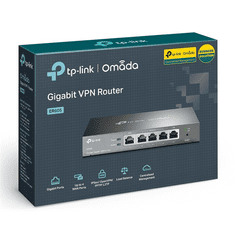 TPLINK TP-LINK Vezetékes Omada VPN Router 1xWAN(1000Mbps) + 4xLAN(1000Mbps), ER605 (ER605)