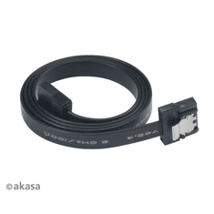 Akasa Proslim SATA3 adatkábel 50cm fekete (AK-CBSA05-50BK) (AK-CBSA05-50BK)