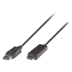 Valueline DisplayPort - HDMI kábel, 3 m, fekete (VLCP37100B30) (VLCP37100B30)