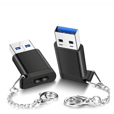gigapack Adapter (Type-C - USB 3.0, pendrive csatlakoztatásához, OTG) FEKETE (5996591084152)