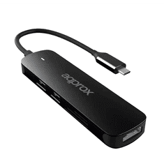 Approx 2 portos USB 3.0 Hub + 1x HDMI + kártyaolvasó (APPC45) (APPC45)