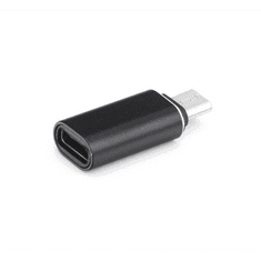 gigapack Adapter (Type-C aljzat - microUSB, adatátvitel és töltés) FEKETE (5996457644414)
