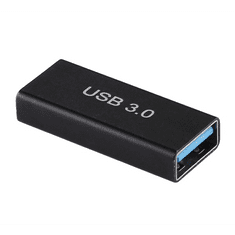 gigapack Adapter (USB 3.0 aljzat - USB 3.0 aljzat, pendrive csatlakoztatásához, OTG) FEKETE (5996591004440)