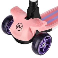 NILS Fun HLB10 Led Pink Kids Scooter 