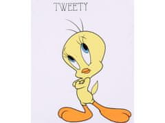 sarcia.eu Looney Tunes Tweety fehér és szürke lány rövid ujjú pizsama, nyári pizsama 9 év 134 cm