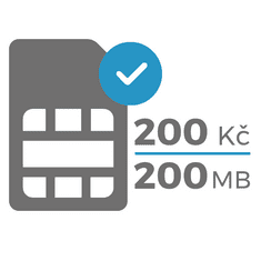 Secutek Aktivált SIM kártya (200 CZK / 200 MB)