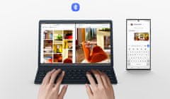 SAMSUNG Book Cover Keyboard Slim Tab S9 billentyűzet, fekete, EF-DX710UBEGWW