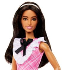 Mattel Barbie modell baba 209 - Rózsaszín kockás ruha FBR37