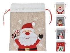 STREFA Karácsonyi táska, karácsonyi 26cm filc mix dekorációval