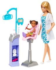 Mattel Barbie karrier baba játékkészlet babával - Fogorvosnő, szőkeség, DHB63