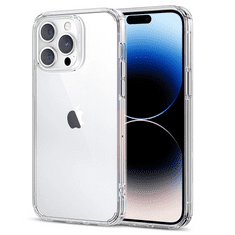 ESR Apple iPhone 14 Pro, Műanyag hátlap védőtok, közepesen ütésálló, légpárnás sarok, Krystec, átlátszó (RS142417)