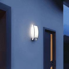 STEINEL Kültéri fali lámpa mozgásérzékelővel LED E27 60 W L 22 009816 Nemesacél (009816)